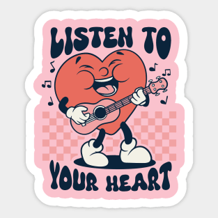 listen to your heart Sticker